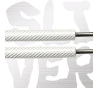 Muelle Neumático Para Mazda MX-5 MX5 Para Roadster NA NB 1989-2005 Capó Delantero Modificación Puntales Gas Amortiguador Resorte Fibra Carbono Soporte Elevación Resorte Gas(SILVER CARBON FIBER)