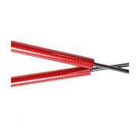 Muelle Neumático Para Mazda Para CX3 Para DK 2015-2023 Capó Puntales Amortiguadores Soporte Elevación Pistón Varilla Cilindros Hidráulicos Verin Resorte(Red Carbon Fiber)