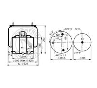 Muelle neumático, suspensión CONTINENTAL 6751 N P02 L