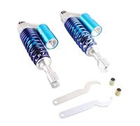 muelle neumático Suspensiones Motos 1 par de amortiguadores traseros de aire de 280 mm, 320 mm, 350 mm, 390 mm y 415 mm para motocicletas, scooters, ATV y Gokart.(SKY BLUE)