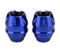 muelle neumático Suspensiones Motos Protector deslizante para eje delantero de motocicleta CNC, horquilla, rueda, marco anticaída, compatible con Yamaha XMAX300 NMAX155 2014-2024(Blue-With LOGO)
