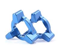 muelle neumático Suspensiones Motos Reguladores de precarga de horquilla de suspensión de aluminio CNC de 19 mm, ajuste universal para motocicleta, 1 par(Blue)