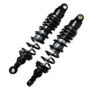 muelle neumático Suspensiones Motos Un Par De Amortiguadores De Resorte Para Motocicleta, Ajuste De La Suspensión Trasera, Apto Para Yamaha, Apto Para Honda, Apto Para Suzuki(360mm black)