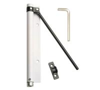 Muelle puerta wolfpack aluminio anodizado blanco (blister 1 pieza)