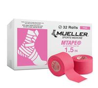 Mueller 10 Yards, Pink, (Case of Rolls) MTape Athletic Tape, Pulgadas x 10 Yardas, Rosa, TeamPak (Caja de 32 Rollos) (130830), "", Azul Marino, 1.5" X 10YD