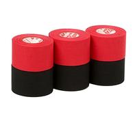 Mueller Athletic Tape Sports Tape, Red and Black 6 rolls
