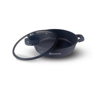 Müller Kitchen MK-3036 - Cacerola baja con tapa de cristal (36cm, 7,5L, para inducción, Recubrimiento antiadherente de tecnología alemana)