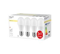 Müller-Licht Bombilla LED E27 A60 8,5W 2.700K mate set 3+ 1 EC:EPREL:706364