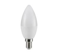 Müller-Licht Bombilla LED con forma de vela, 5,5 W = 40 W, E14, mate, 470 lm, blanco neutro, 4000 K