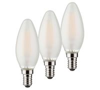 Müller-Licht Bombilla vela LED E14 4W 2.700K set 3, 470lm mate EC:EPREL:752857