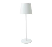 Müller-Licht Lámpara de mesa LED Rose White 2 en 1 para interior y exterior, batería integrada, ajustable de 35 a 21,5 cm, luz blanca cálida (2700 K), intensidad regulable, IP54, protección contra el