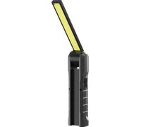 Müller-Licht Luz de trabajo LED móvil para trabajo flexible, diseño robusto con batería para cargar, multifuncional con luz frontal, linterna, flash de luz roja, 6500 K