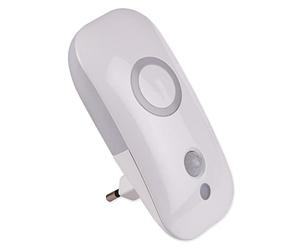 Müller Licht ML400072 - Lámpara LED de plástico con sensor de movimiento y crepuscular (0,9 W, 1500 K), color blanco