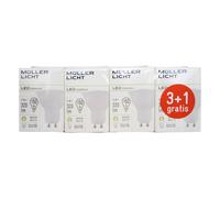Müller-Licht Reflectora LED GU10 5W 2.700K Set 3+1 320lm mate EC:EPREL:899839