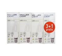 Müller-Licht Vela LED E14 5,5W 2.700K Set 3+1 470lm mate EC:EPREL:899837