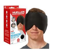 MUELLER Sports Medicine - Gorro de migraña para aliviar lesiones y dolor, color negro