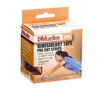 Mueller Sports Medicine Kinesiology Tape Pre-Cut Strips, Beige, 0.23 Pound