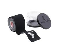 MUELLER Typhoon Elite Kinesiology Therapeutic Tape, 20 Pre-Cut I-Strips, Black, Muscle and Joint Support