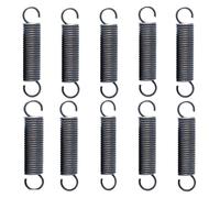 Muelles 4 mm de diámetro 10PCS tensión del resorte del acero con los ganchos de pequeña extensión del muelle externo Diámetro de alambre 0,5 mm Longitud 15-60m (Size : 15mm)