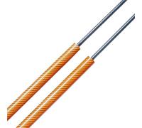 Muelles amortiguador maletero Para Kia Para Sportage SUV 2005-2010 Soportes Elevación Fibra Carbono Amortiguador Barra Resorte Gas Prop Portón Trasero(Orange Carbon Fiber)