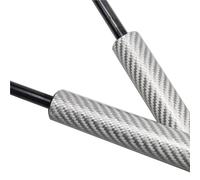 Muelles amortiguador maletero Para Opel Para Grandland X 2017-2024 Puntales Maletero Con Resortes Portón Trasero Portón Trasero(Silver Carbon Fiber)
