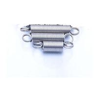 Muelles con gancho,Muelle, 1 pieza de tensión de retroceso, gancho doble de acero inoxidable 304, tensión pequeña, estiramiento, gancho de resorte de bucle cerrado, expansión de 1,6 mm x 15 mm(80mm)