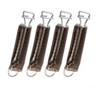 Muelles de acero inoxidable para cubierta de piscina, paquete de 4 con cubiertas protectoras para mayor resistencia a la intemperie y longevidad (con estuche)