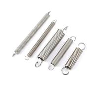Muelles De Compresión 10 Uds diámetro del alambre 0,8mm 1,0mm,2mm gancho abierto de acero inoxidable resorte tensión extensión tiro(35mm,6mm,1.0mm)