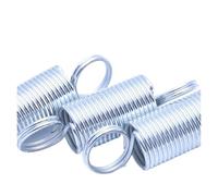 Muelles De Compresion 5/10/20/30/50 Uds. Diámetro del alambre resorte de tensión exterior galvanizado con extensión gancho(0.6x6x70mm,5Pcs)