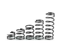 Muelles de Compresion Resorte de compresión alambre acero fuerte con absorción impactos y retorno Para uso industrial(35mm (5Pcs),18mm)
