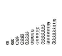 Muelles de compresión, Spring Steel Compression Springs 2.5x26x(20-100) mm Pack Of 10(2.5x26x30mm)
