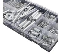 Muelles de Compresion Surtido de acero metálico con caja almacenamiento, accesorios, extensión y bobina compresión, herramienta Hardware portátil, juego resorte, 200 Uds Para uso industrial