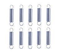 Muelles de extensión con ganchos,Muelles de extens Resorte de tensión en forma de S, 10 piezas, diámetro de alambre de 0,5 mm, diámetro exterior de 6 mm, extensión en espiral de gancho, gancho de expa