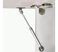 Muelles de gas para soporte de puerta de armario de cocina, núcleo de cobre y construcción de eje de acero, parte superior de montaje de plástico, rango de fuerza de 50-150 nm (80 N)