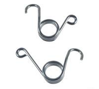 Muelles de retorno del acelerador y freno para Manco Go Kart 9502 9503, juego de 2 resortes metálicos plateados compatibles con modelos Manco 9502/9503