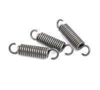 Muelles de tensión de doble gancho pequeños, Resorte de tensión de doble gancho, acero for resortes, 1,8 x 15 x 55 mm, diámetro del alambre: 1,8 mm, diámetro exterior: 15 mm, longitud libre: 55 mm, 2