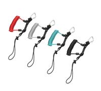 Muelles helicoidales Snappy para buceo, cordón para cámara en espiral con anilla