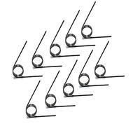 Muelles Metálicos 10 Uds 60/90/120/180 grados resorte de torsión en forma de V, diámetro exterior 10mm, Assorted de resortes torsionales de 3 vueltas, diámetro del alambre 1,2mm Muelles Metálicos(60 D