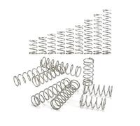 Muelles Metálicos 100 piezas de mini resorte para bolígrafos de 10 mm a 30 mm de longitud, resortes de compresión pequeños de diámetro exterior de 4 mm a 6 mm, resorte comprimido de acero inoxidable p