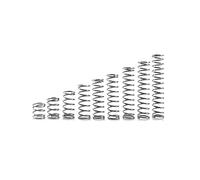 Muelles Metálicos Resorte de compresión de acero inoxidable de 10 piezas, diámetro de alambre de 0,8 mm, longitud de 10 a 50 mm, diámetro exterior de 5 a 14 mm Muelles Metálicos(Length 25mm,OD 11mm)