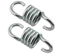 Muelles oscilantes resistentes para colgar columpios de porche, suspensión de montaje en techo de acero de 7 mm con diseño de absorción de impactos para silla colgante, jardín al aire libre (2 piezas)