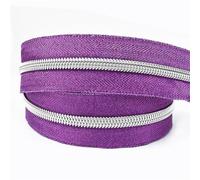 Muelles Pequeños Cinta de cremallera nailon con deslizador cremalleras for bolsa, ropa, bobina, tiradores, decoración, Kit reparación, accesorios costura DIY, 1-5M, 5#, 2 uds(S,5METERS_NO5)