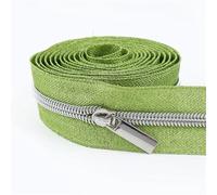 Muelles Pequeños Cinta de cremallera nailon con deslizador cremalleras for bolsa, ropa, bobina, tiradores, decoración, Kit reparación, accesorios costura DIY, 1-5M, 5#, 2 uds(Color 12,1METER_NO5)