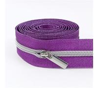 Muelles Pequeños Cinta de cremallera nailon con deslizador cremalleras for bolsa, ropa, bobina, tiradores, decoración, Kit reparación, accesorios costura DIY, 1-5M, 5#, 2 uds(Color 10,3.0METERS_NO5)