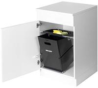 Müllex Single 35 - Sistema para contenedor de basura para puerta giratoria y abatimiento 35 L/40 cm