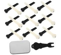 MUELODSIC 1 Juego De Cuerdas De Guitarra Para Uñas Cuerda Fija De Cono Prensatelas Para Cuerdas De Guitarra Juego De Postes De Cuerda Para Uñas Uds Clavijas De Mango De