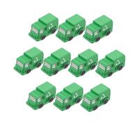 MUELODSIC 10 Piezas Micro Trash Truck Ornaments Miniature Vehicle Models For DIY Micro Landscape Dollhouse Office Party Decorative Garbage Truck Accessories