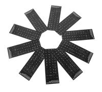 MUELODSIC 10 Piezas Pegatinas de Teclado Portugués Mate Adhesivos Duraderos para Portátil y Pc Reemplazo Fácil para Teclas Desgastadas Compatibles con Teclados Estándar y Inalámbricos