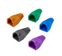 MUELODSIC 100 Piezas de Cubierta de Plástico para Conector de Cable Rj45, Protección contra Dobleces y Fácil Identificación, para Cable de Red Ethernet Varios Estilos