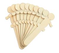 MUELODSIC 100 Piezas de Madera para Pintar Figuras de Personas para Manualidades Diy Decoración para Estudiantes